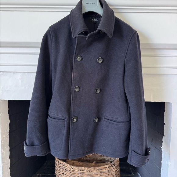 A.P.C. Men's Navy Peacoat Med/Large - Picture 1 of 10